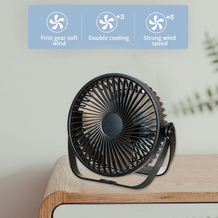 3-in-1 Electric Fan Wall Mounted Desktop Quiet Brushless Turbine Mini Fan, Style: USB Plug(White) - Electric Fans by PMC Jewellery | Online Shopping South Africa | PMC Jewellery | Buy Now Pay Later Mobicred