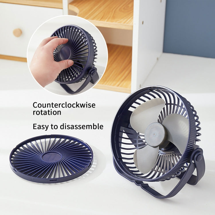 3-in-1 Electric Fan Wall Mounted Desktop Quiet Brushless Turbine Mini Fan, Style: Rechargeable(Black) - Electric Fans by PMC Jewellery | Online Shopping South Africa | PMC Jewellery | Buy Now Pay Later Mobicred