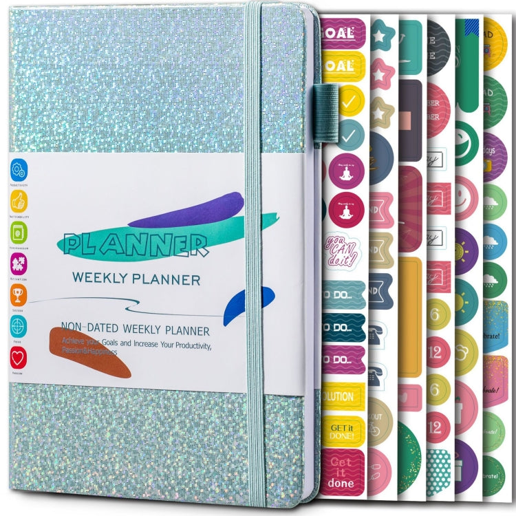 A5 Starry Sky Undated Planner Journal Financial Notebook(Blue) - Notebooks by PMC TechLife | Online Shopping South Africa | PMC TechLife