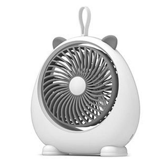 Dormitory Portable Animal Ear Desktop Electric Fan, Style: Charging Version White - Electric Fans by PMC Jewellery | Online Shopping South Africa | PMC Jewellery | Buy Now Pay Later Mobicred