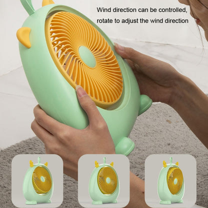 Dormitory Portable Animal Ear Desktop Electric Fan, Style: Charging Version White - Electric Fans by PMC Jewellery | Online Shopping South Africa | PMC Jewellery | Buy Now Pay Later Mobicred