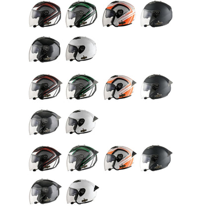 KUQIBAO Motorcycle Smart Bluetooth Sun Protection Double Lens Safety Helmet, Size: M(White) - Helmets by KUQIBAO | Online Shopping South Africa | PMC Jewellery | Buy Now Pay Later Mobicred