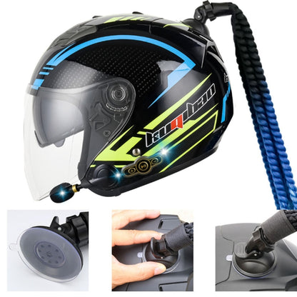 KUQIBAO Motorcycle Bluetooth Headset Double Lens Helmet With Braid, Size: XXL(Scrub Black) - Helmets by KUQIBAO | Online Shopping South Africa | PMC Jewellery | Buy Now Pay Later Mobicred