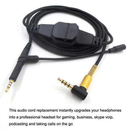 2m For BOSE 700 / QC25 / QC35 / OE2 3.5mm to 2.5mm Gaming Headset Audio Cable(Black) - Headset Accessories by PMC Jewellery | Online Shopping South Africa | PMC Jewellery