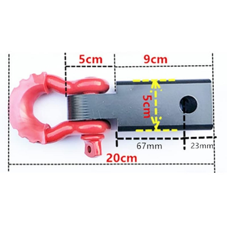 Solid Trailer Arm Off-Road Vehicle Rear Bumper Modified Traction Connector, Color: Black Yellow - free shipping - PMC TechLife - Order now!