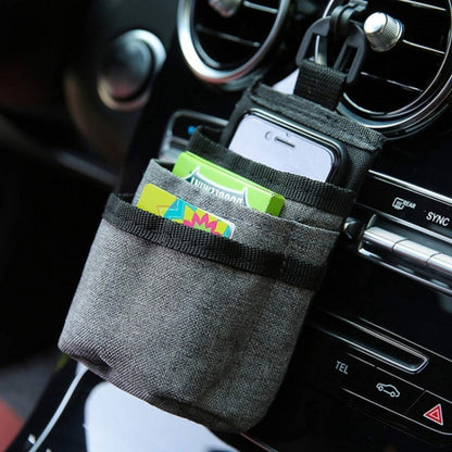 Vehicle Air Outlet Storage Bag Multi-function Document Change Storage Bag(Grey) - Stowing Tidying by PMC Jewellery | Online Shopping South Africa | PMC Jewellery | Buy Now Pay Later Mobicred