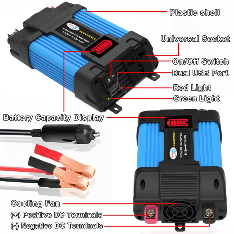 12V-220V 300W  SOLIKE TECH Vehicle Inverter Sine Wave Convertor Auto Inverter - Pure Sine Wave by SOLIKE TECH | Online Shopping South Africa | PMC Jewellery | Buy Now Pay Later Mobicred