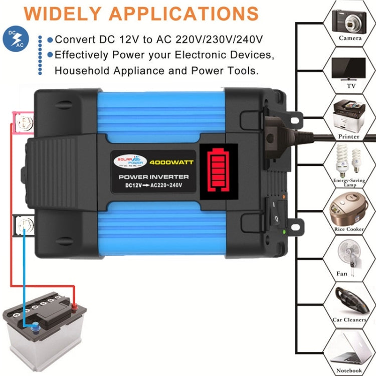 12V-110V 300W SOLIKE TECH Vehicle Inverter Sine Wave Convertor Auto Inverter - Pure Sine Wave by SOLIKE TECH | Online Shopping South Africa | PMC Jewellery | Buy Now Pay Later Mobicred