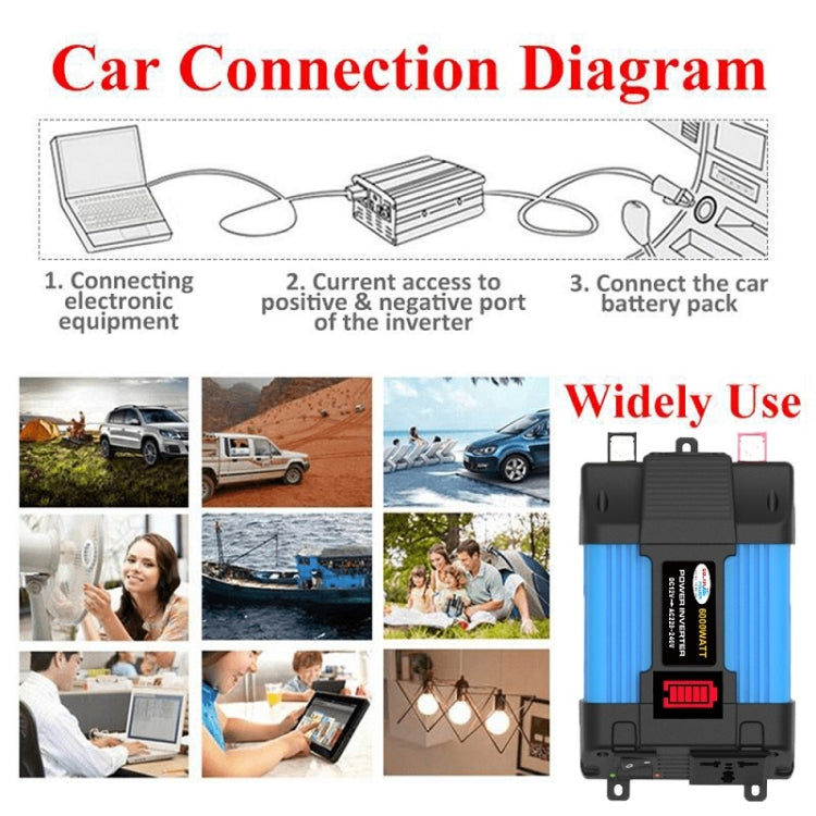 12V-220V 500W SOLIKE TECH Vehicle Inverter Sine Wave Convertor Auto Inverter - Pure Sine Wave by SOLIKE TECH | Online Shopping South Africa | PMC Jewellery | Buy Now Pay Later Mobicred