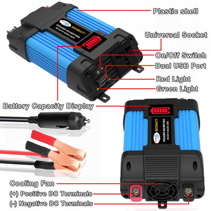 12V-110V 500W SOLIKE TECH Vehicle Inverter Sine Wave Convertor Auto Inverter - Pure Sine Wave by SOLIKE TECH | Online Shopping South Africa | PMC Jewellery | Buy Now Pay Later Mobicred