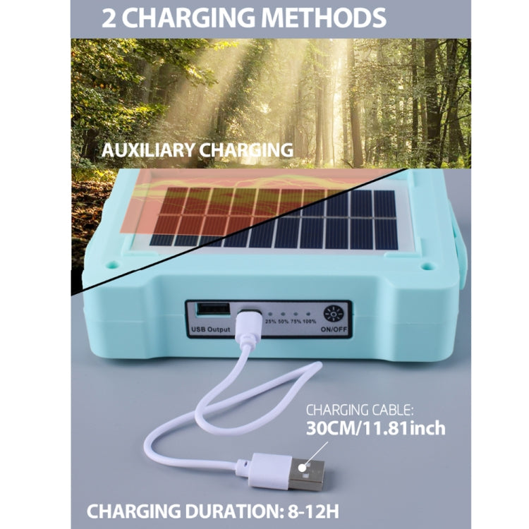 Solar Flood Light Portable Flashlight Emergency Work Light(Blue) - Floodlights by PMC TechLife | Online Shopping South Africa | PMC TechLife