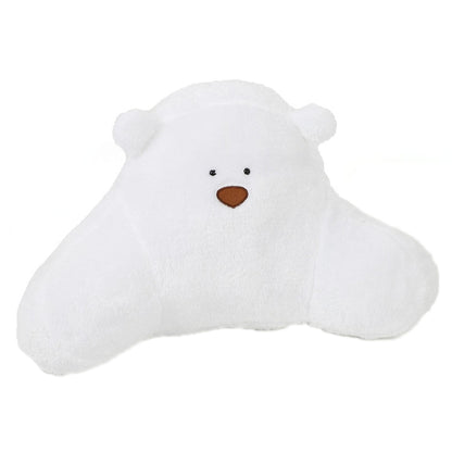 Car Cartoon Bear Plush Seat Upholstery Pillow, Color: Lumbar Pillow White - Seat Accessories by PMC Jewellery | Online Shopping South Africa | PMC Jewellery | Buy Now Pay Later Mobicred