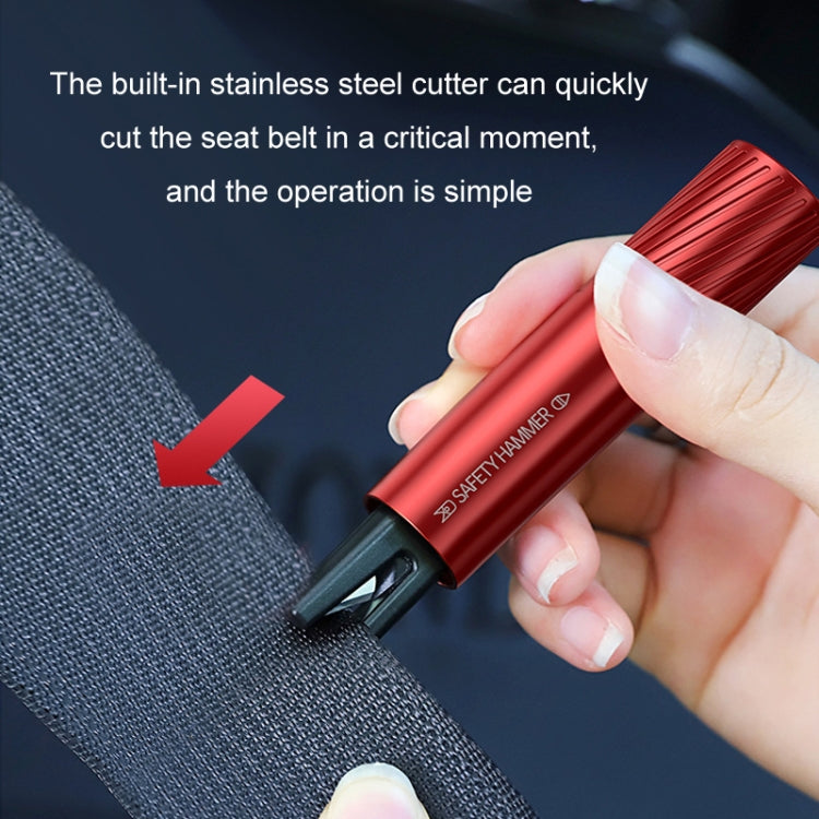 Vehicle-Mounted Multifunctional Broken Window Escape Safety Hammer(Red) - Emergency Hammer by PMC Jewellery | Online Shopping South Africa | PMC Jewellery | Buy Now Pay Later Mobicred