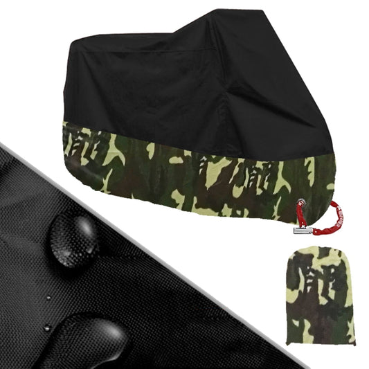 190T Motorcycle Rain Covers Dustproof Rain UV Resistant Dust Prevention Covers, Size: L(Black Camouflage) - Protective Gear by PMC Jewellery | Online Shopping South Africa | PMC Jewellery | Buy Now Pay Later Mobicred