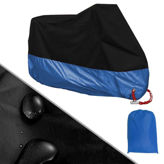 190T Motorcycle Rain Covers Dustproof Rain UV Resistant Dust Prevention Covers, Size: XL(Black and Dark Blue) - Protective Gear by PMC Jewellery | Online Shopping South Africa | PMC Jewellery | Buy Now Pay Later Mobicred