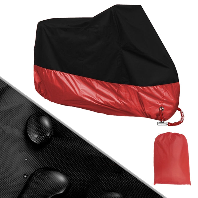 190T Motorcycle Rain Covers Dustproof Rain UV Resistant Dust Prevention Covers, Size: XL(Black and Red) - Protective Gear by PMC Jewellery | Online Shopping South Africa | PMC Jewellery | Buy Now Pay Later Mobicred