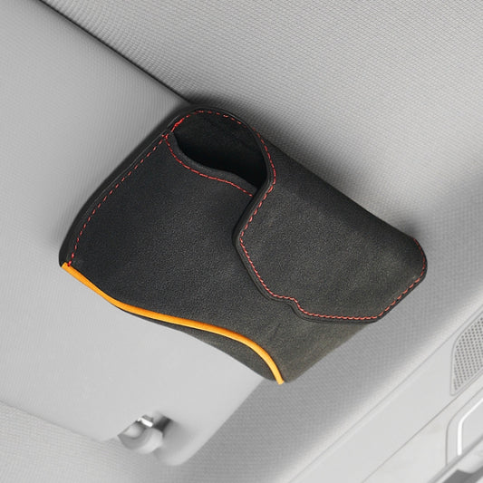 Car Sun Visor Multifunctional Glasses Case Card Storage Bracket(Black) - Sunglasses & Glasses Clips by PMC Jewellery | Online Shopping South Africa | PMC Jewellery | Buy Now Pay Later Mobicred