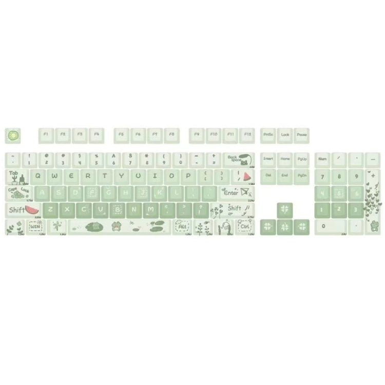 148 Keys MDA Height 5-sided Heat Rise PBT Mechanical Keyboard Keycaps(Green) - Silicone / Sticker by PMC Jewellery | Online Shopping South Africa | PMC Jewellery | Buy Now Pay Later Mobicred