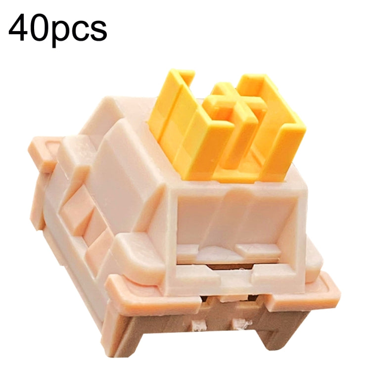 40pcs Customized Hot Swap Mechanical Keyboard 3Pin Shaft(Peach Linear Mute Shaft) - Other by PMC Jewellery | Online Shopping South Africa | PMC Jewellery | Buy Now Pay Later Mobicred