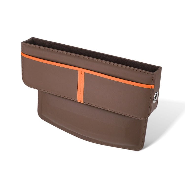 Leather Car Seat Gap Multifunctional Storage Box(Brown) - Stowing Tidying by PMC Jewellery | Online Shopping South Africa | PMC Jewellery | Buy Now Pay Later Mobicred