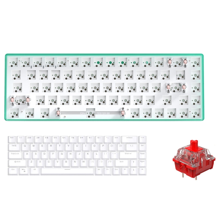 Dual-mode Bluetooth/Wireless Customized Hot Swap Keyboard Kit + Red Shaft + Keycap, Color: Green - Other by PMC Jewellery | Online Shopping South Africa | PMC Jewellery | Buy Now Pay Later Mobicred