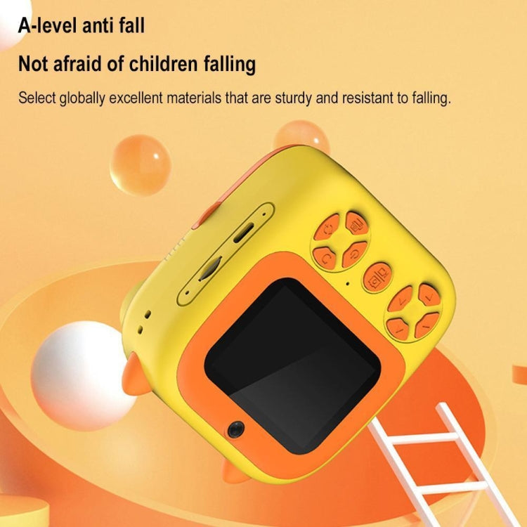 1080P Instant Print Camera 2.8-inch IPS Screen Front and Rear Dual Lens Kids Camera, Spec: Yellow+32G Card - Children Cameras by PMC Jewellery | Online Shopping South Africa | PMC Jewellery | Buy Now Pay Later Mobicred