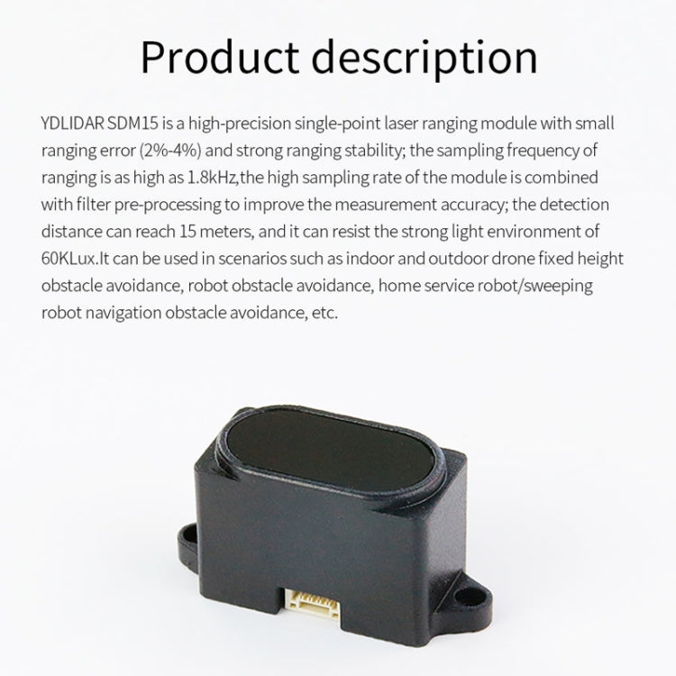 Yahboom Single Point Laser Ranging Module Sensor Radar(YDLIDAR SDM15) - Modules Expansions Accessories by Yahboom | Online Shopping South Africa | PMC Jewellery | Buy Now Pay Later Mobicred