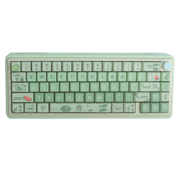 Bluetooth Wireless 3-mode RGB Backlit Gaming Mechanical Keyboard Aluminum Alloy Kit + Keycap(Light Green) - Other by PMC Jewellery | Online Shopping South Africa | PMC Jewellery | Buy Now Pay Later Mobicred