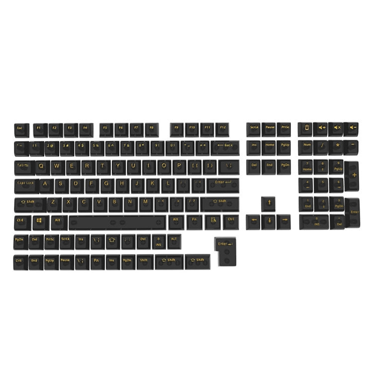 130 Keys MDA Height Mechanical Keyboard Transparent Keycap(Black Transparent) - Other by PMC Jewellery | Online Shopping South Africa | PMC Jewellery | Buy Now Pay Later Mobicred