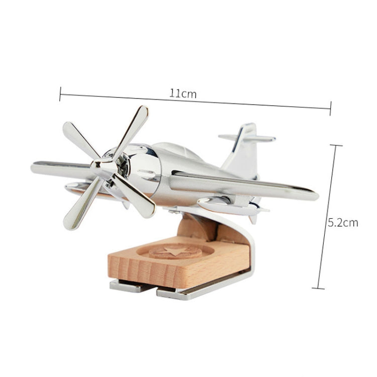 Solar Car Airplane Ornament Solid Aroma Diffuser Car Rotating Decoration Items(Black) - Air Purifier by PMC TechLife | Online Shopping South Africa | PMC TechLife | Buy Now Pay Later Mobicred