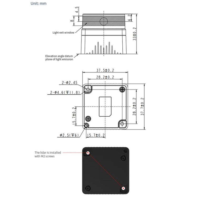 Yahboom Lidar ROS2 Robot SLAM Mapping Navigation Ranging TOF(MS200) - Robotics Accessories by Yahboom | Online Shopping South Africa | PMC Jewellery | Buy Now Pay Later Mobicred