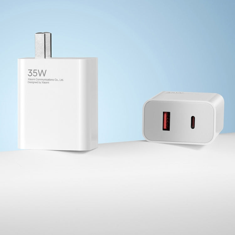 Original Xiaomi 35W USB-C+USB-A Fast Charge Portable Dual Port Charger(1C+1A), US Plug(White) - USB Charger by Xiaomi | Online Shopping South Africa | PMC Jewellery | Buy Now Pay Later Mobicred