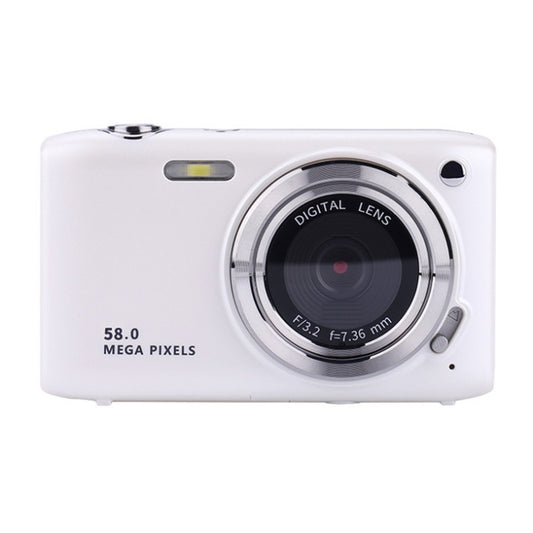 2.88 Inch IPS Screen HD Digital Camera 16X Zoom Portable CCD Camera(White) - Video Cameras by PMC Jewellery | Online Shopping South Africa | PMC Jewellery | Buy Now Pay Later Mobicred