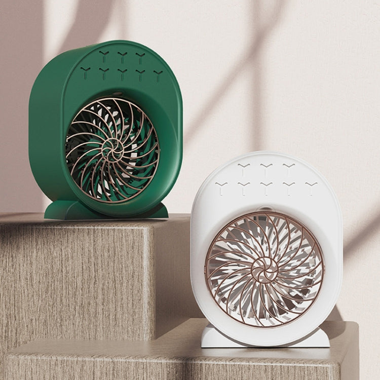 USB Spray Humidification Air Conditioning Fan Small Portable Desktop Air Cooler, Style: Charging (White) - Electric Fans by PMC TechLife | Online Shopping South Africa | PMC TechLife | Buy Now Pay Later Mobicred