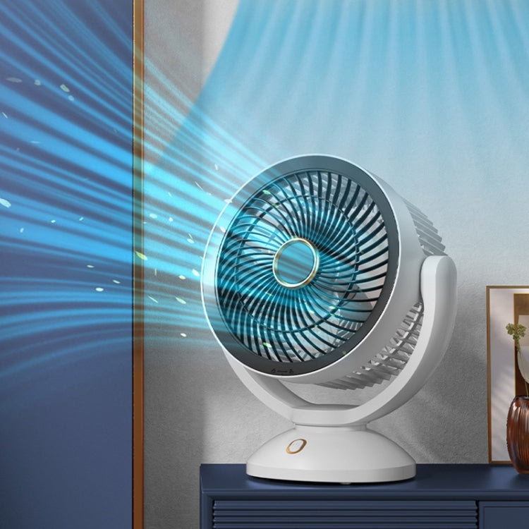 Desktop Air Circulation Upright Night Light Fan Household Rotatable Turbo Fan, Style: Plug-in Model - Electric Fans by PMC Jewellery | Online Shopping South Africa | PMC Jewellery | Buy Now Pay Later Mobicred