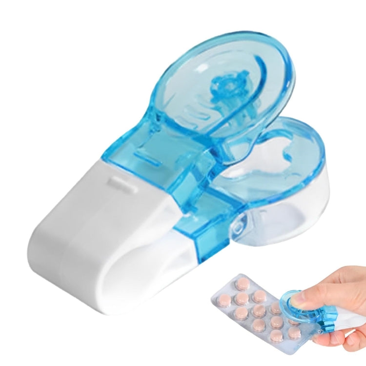 Portable Pill Taker Tablets Pills Blister Pack Opener Pills Box Case(Blue) - Pill Boxes by PMC TechLife | Online Shopping South Africa | PMC TechLife