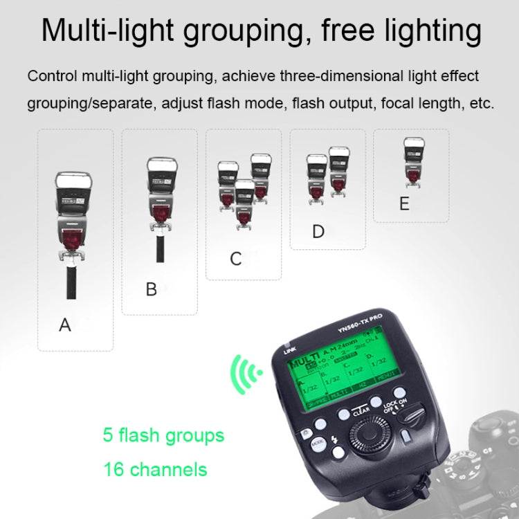 For Canon YONGNUO YN560-TX Pro High-speed Synchronous TTL Trigger Wireless Flash Trigger - free shipping - PMC TechLife - Order now!