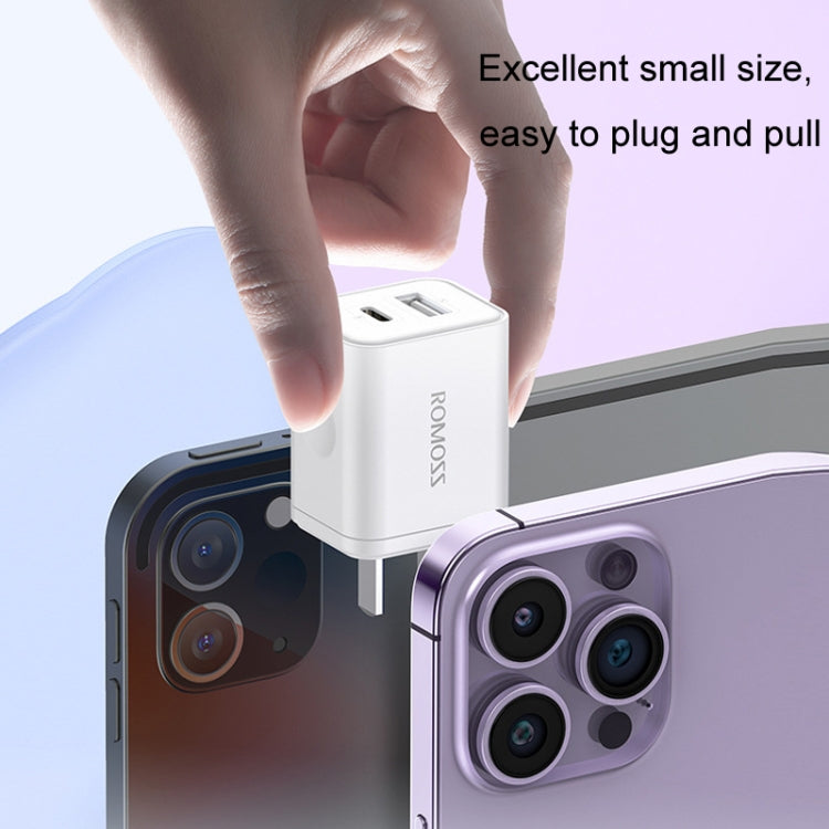 ROMOSS PD20W Fast Charger For Apple/Huawei And Xiaomi, CN Plug, Style: Double-port - USB Charger by ROMOSS | Online Shopping South Africa | PMC Jewellery | Buy Now Pay Later Mobicred