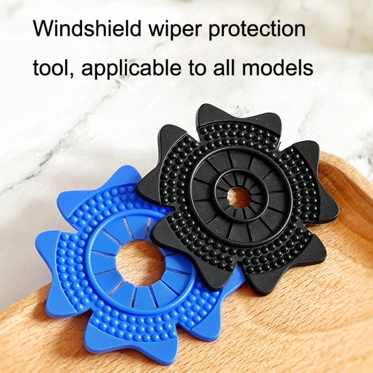 4sets Car Universal Wiper Hole Protective Cover PVC Dustproof Snowproof Wiper Pad(Black Small Hole) - Others by PMC Jewellery | Online Shopping South Africa | PMC Jewellery | Buy Now Pay Later Mobicred