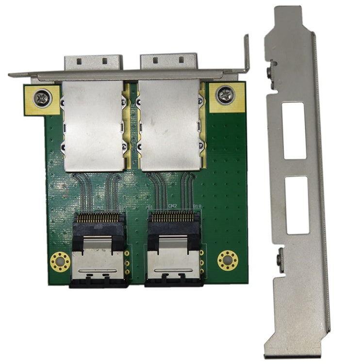 Dual Ports Mini SAS Internal SFF-8087 to External HD SFF-8088 Front Panel PCI SAS Card - Add-on Cards by PMC Jewellery | Online Shopping South Africa | PMC Jewellery | Buy Now Pay Later Mobicred