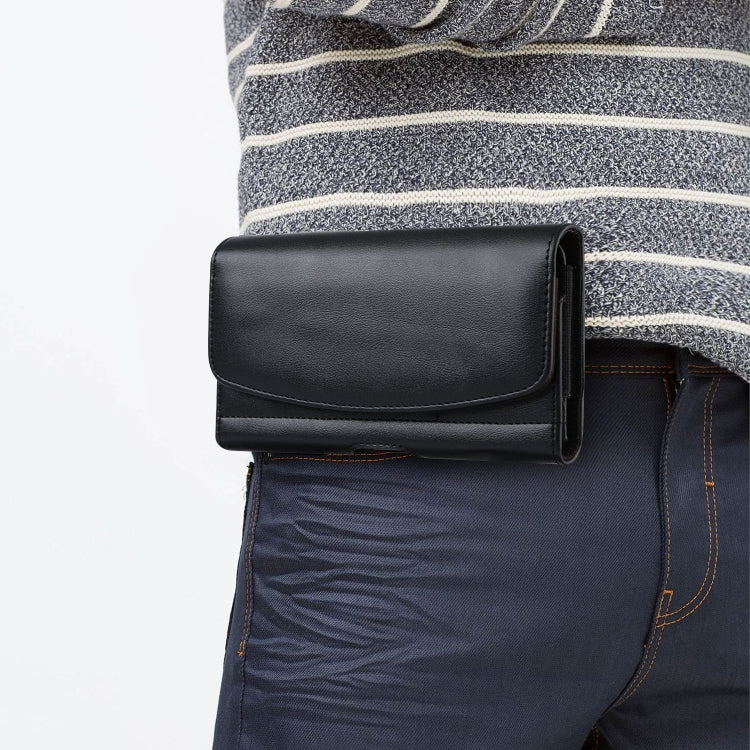 3.5-4.0 inch Multifunctional Waist Bag Mobile Phone Leather Case(Black) -  by PMC TechLife | Online Shopping South Africa | PMC TechLife | Buy Now Pay Later Mobicred