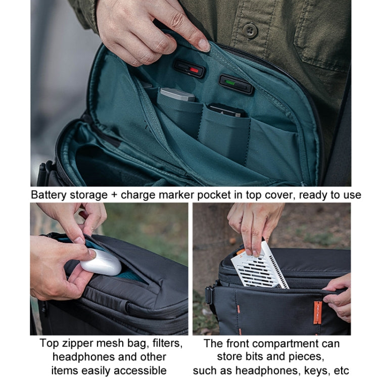 PGYTECH OneMo Stabilizer Drone Micro Camera Single Shoulder Storage Bag, Size: 11L(Black) - free shipping - PMC TechLife - Order now!