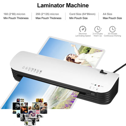 Osmile SL299 A4 Laminator Machine Set With 15 Laminating Pouches Paper Cutter Corner Rounder(UK Plug) - Photo Film Covering Machine by Osmile | Online Shopping South Africa | PMC Jewellery | Buy Now Pay Later Mobicred