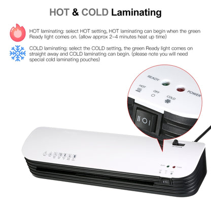 Osmile SL299 A4 Laminator Machine Set With 15 Laminating Pouches Paper Cutter Corner Rounder(AU Plug) - Photo Film Covering Machine by Osmile | Online Shopping South Africa | PMC Jewellery | Buy Now Pay Later Mobicred