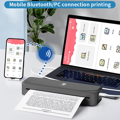 Phomemo M833  300dpi Wireless Bluetooth Thermal Printer Support Multi-Size Thermal Paper(White) - Printer by Phomemo | Online Shopping South Africa | PMC Jewellery | Buy Now Pay Later Mobicred