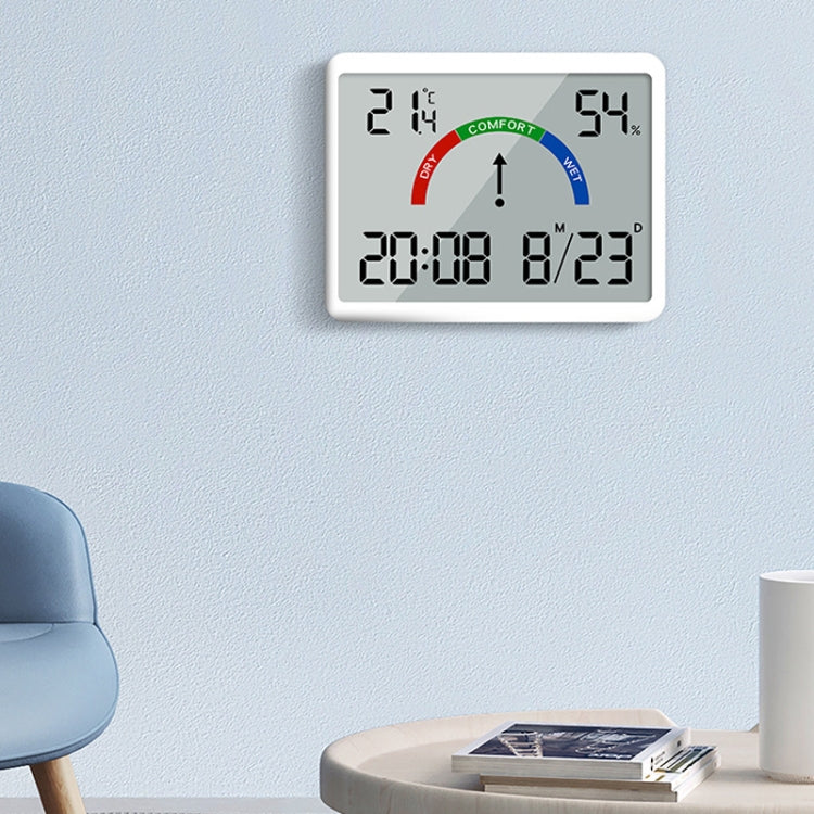 Magnetic LCD Digital Aalarm Clock Large Screen With Temperature Humidity Display(8280 Black) - Alarm Clocks by PMc TechLife | Online Shopping South Africa | PMc TechLife | Buy Now Pay Later Mobicred