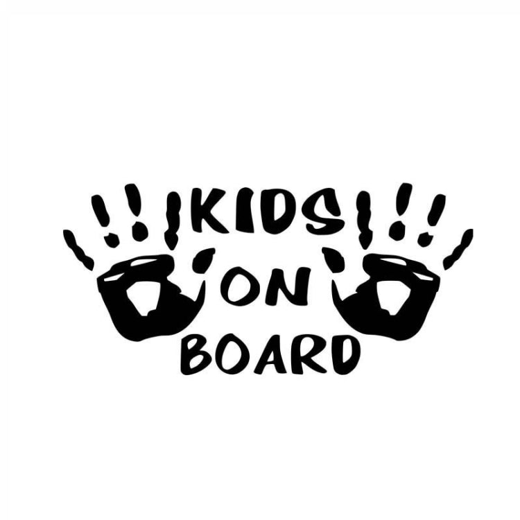 10pcs Kids On Board Warning Car Stickers Reflective Scratch Body Stickers(Black) - free shipping - PMC TechLife - Order now!