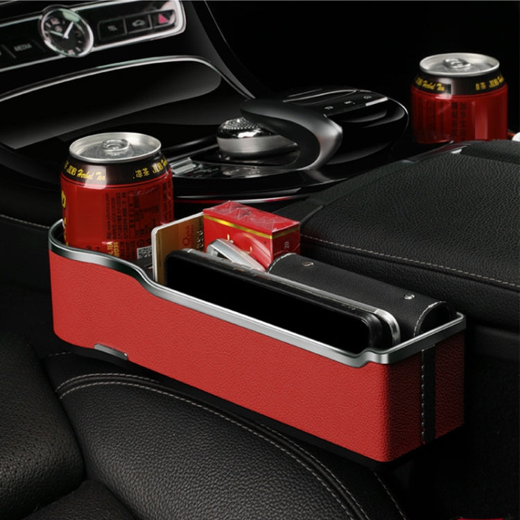 Car Seat Gap Storage Box Multifunctional Mobile Phone USB Charger, Color: Standard Red - Stowing Tidying by PMC Jewellery | Online Shopping South Africa | PMC Jewellery | Buy Now Pay Later Mobicred