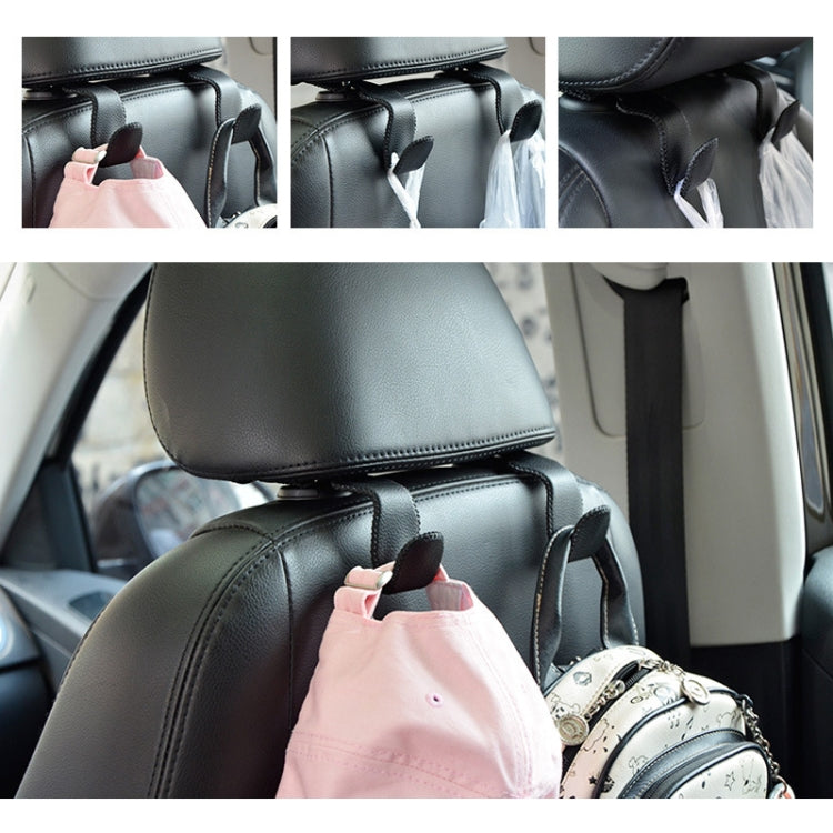 Car Hidden Multi-function Seat Back Seat Small Hook(Brown) - Auto Fastener & Clips by PMC Jewellery | Online Shopping South Africa | PMC Jewellery | Buy Now Pay Later Mobicred