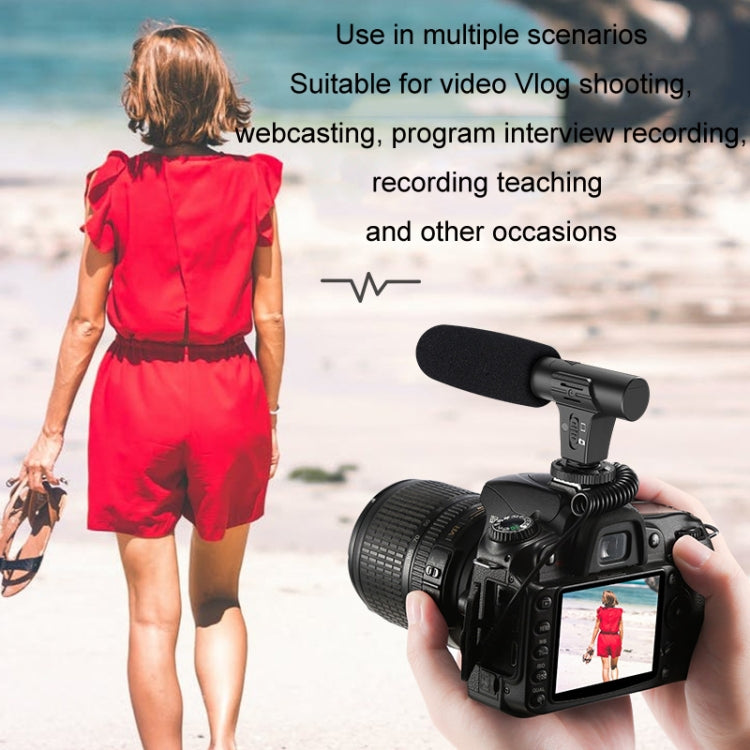 Video Recording Live Camera Mobile Conference Recording Microphone(Black) - Microphone by PMC TechLife | Online Shopping South Africa | PMC TechLife | Buy Now Pay Later Mobicred